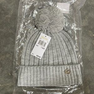 Michael Kors Pom-Pom knit beanie hat